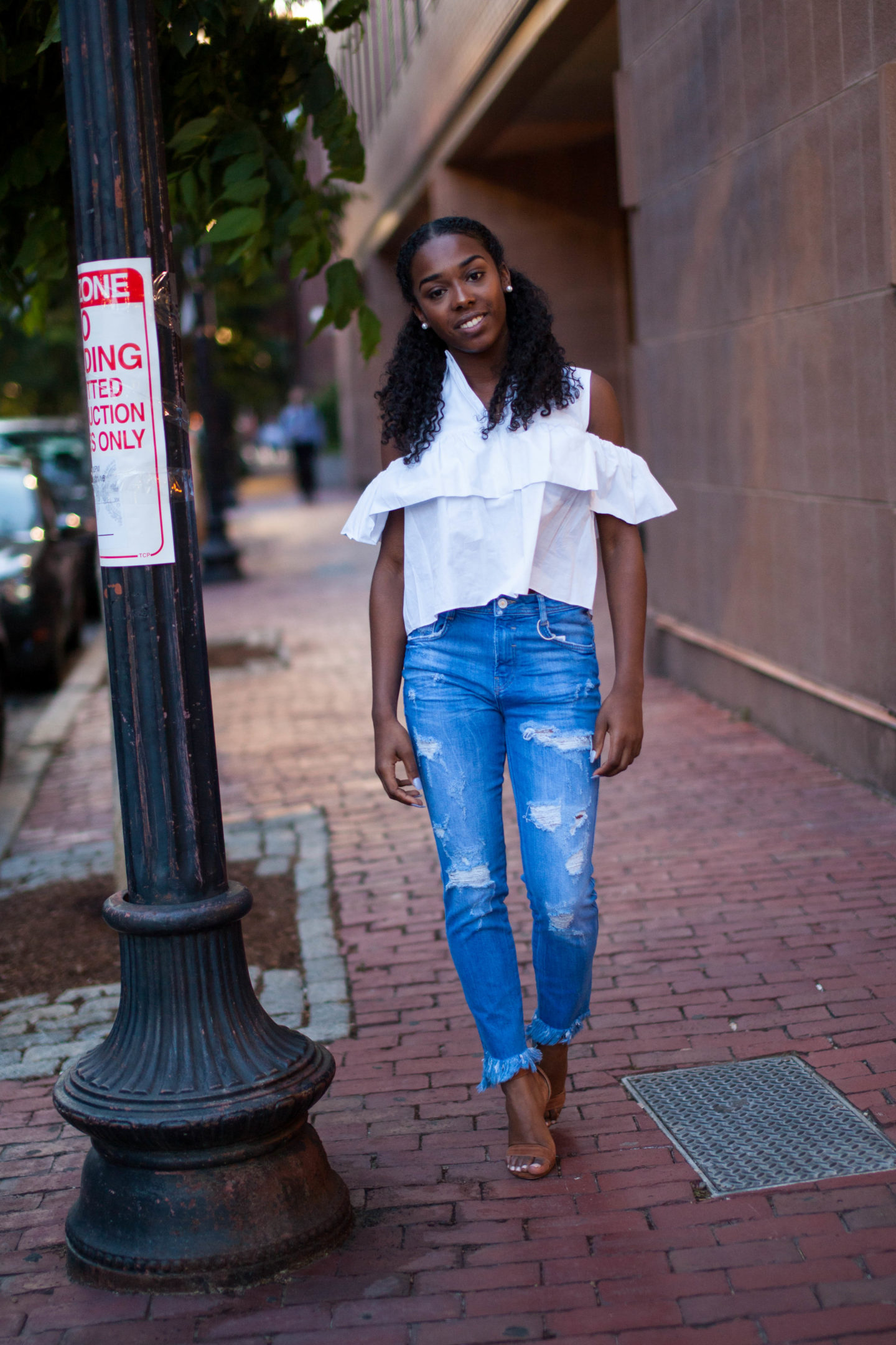 Zara Fringe Top and Zara Fringe Jean