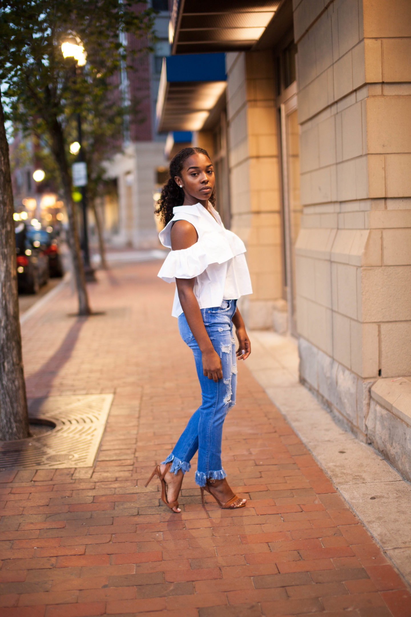 Zara Fringe Top and Zara Fringe Jean
