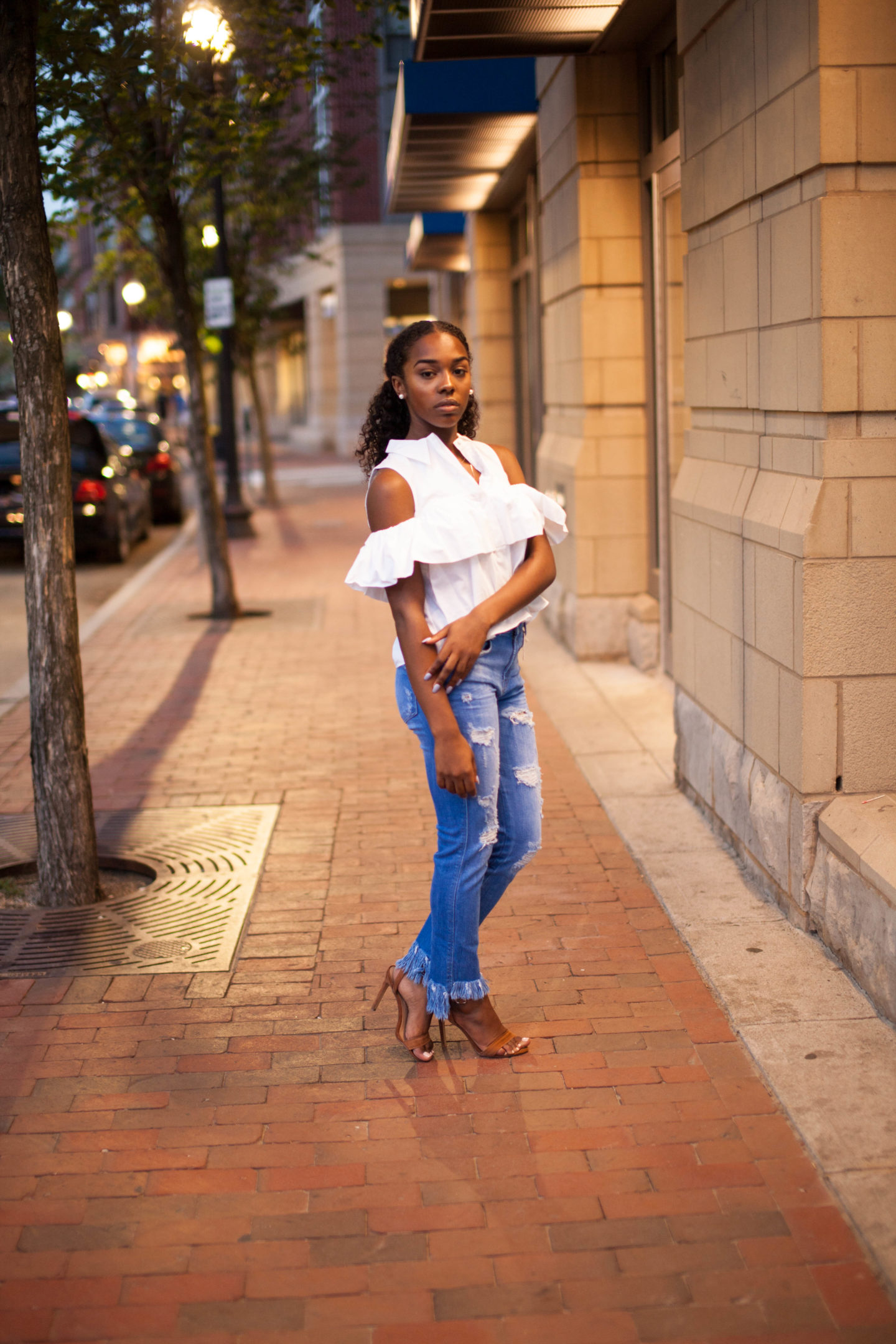 Zara Fringe Top and Zara Fringe Jean