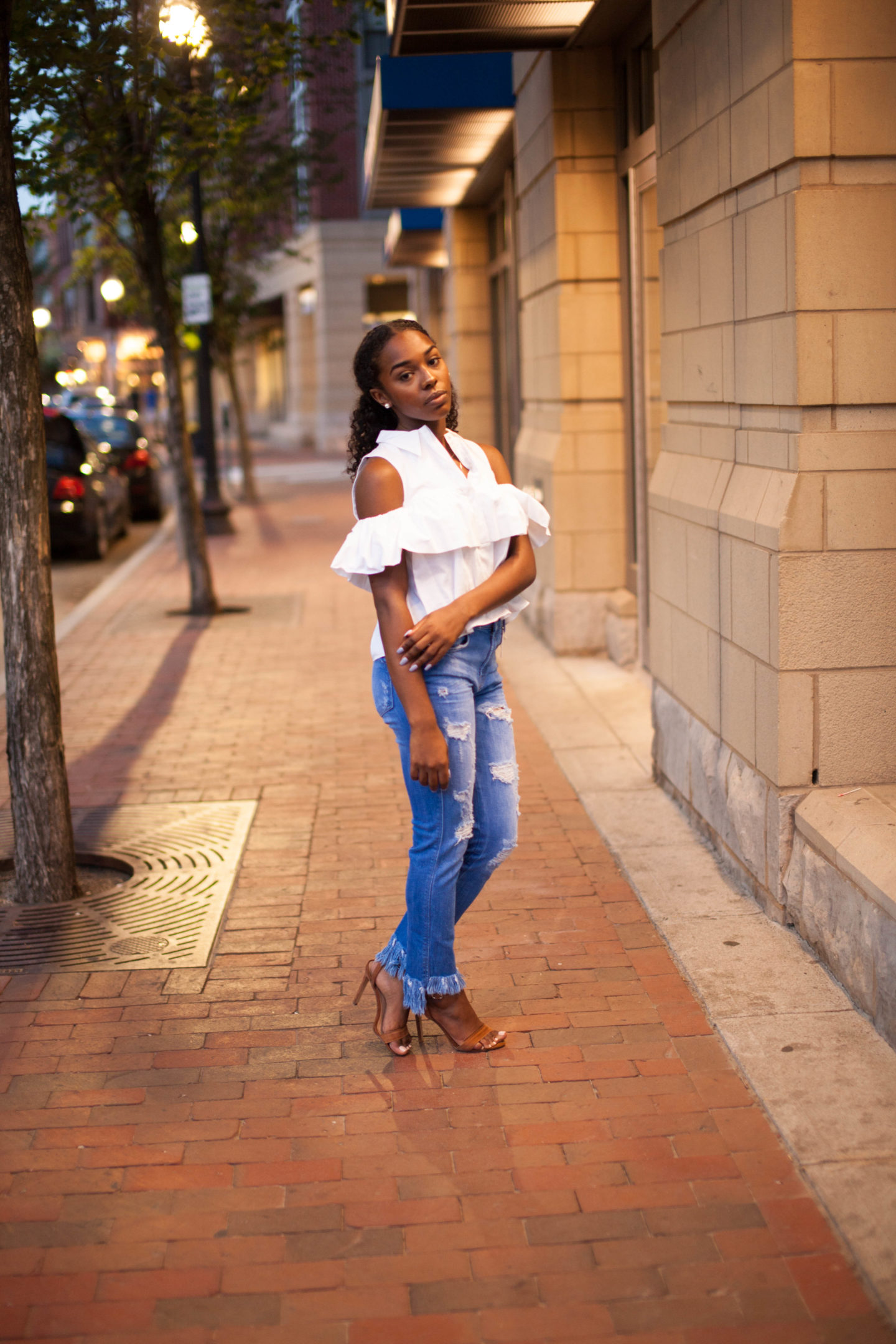 Zara Fringe Top and Zara Fringe Jean