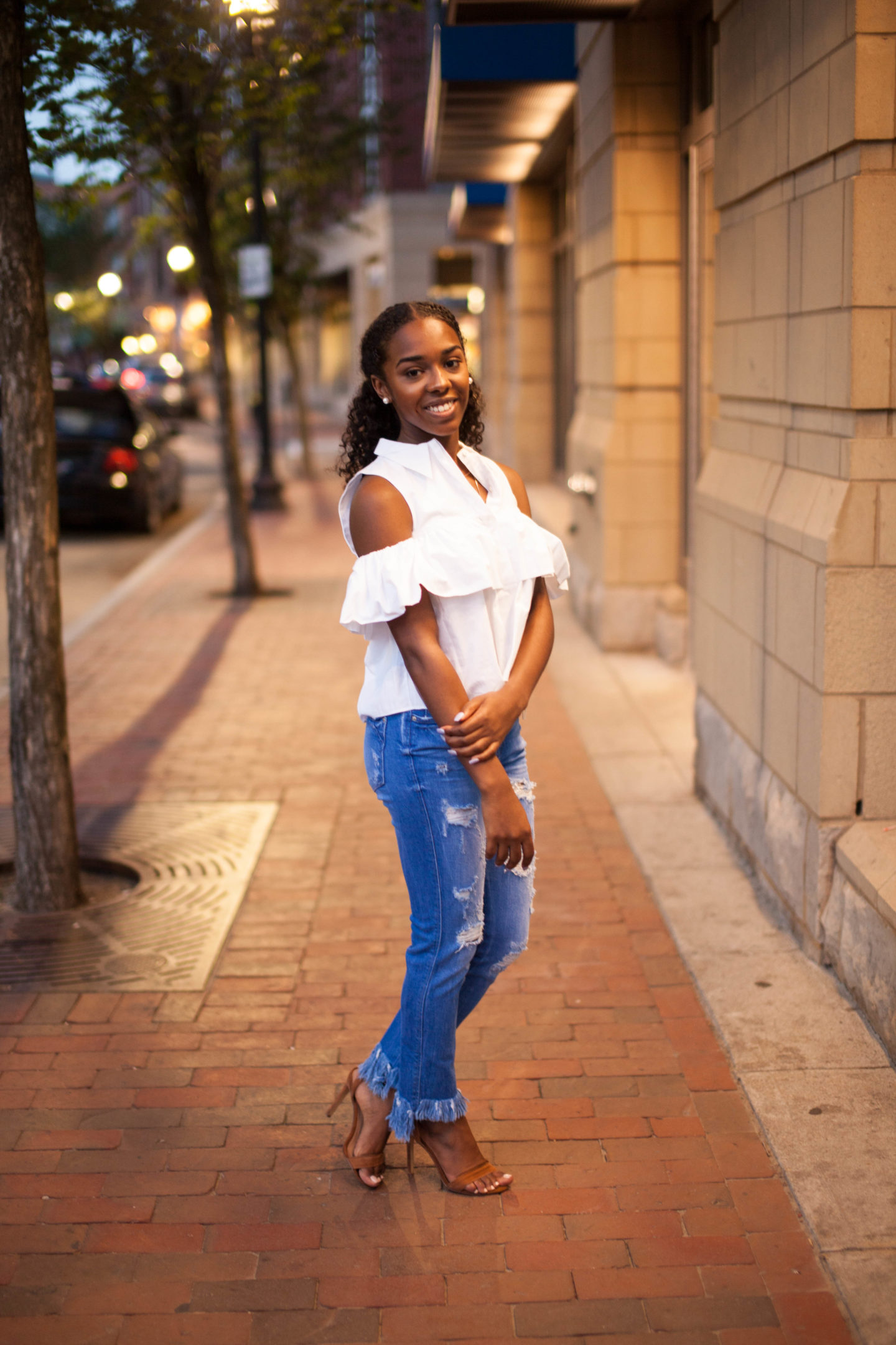Zara Fringe Top and Zara Fringe Jean