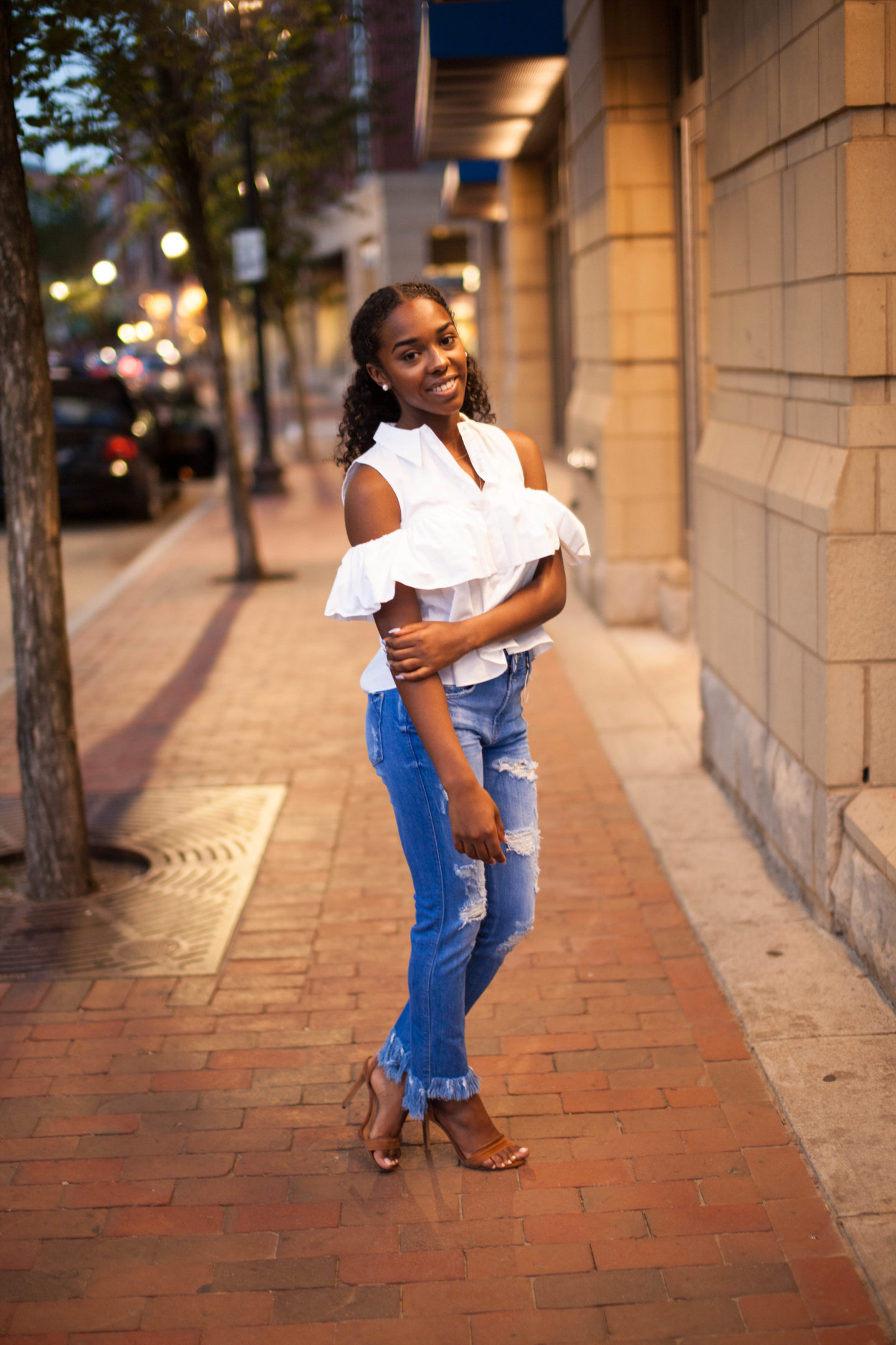Zara Fringe Top and Zara Fringe Jean