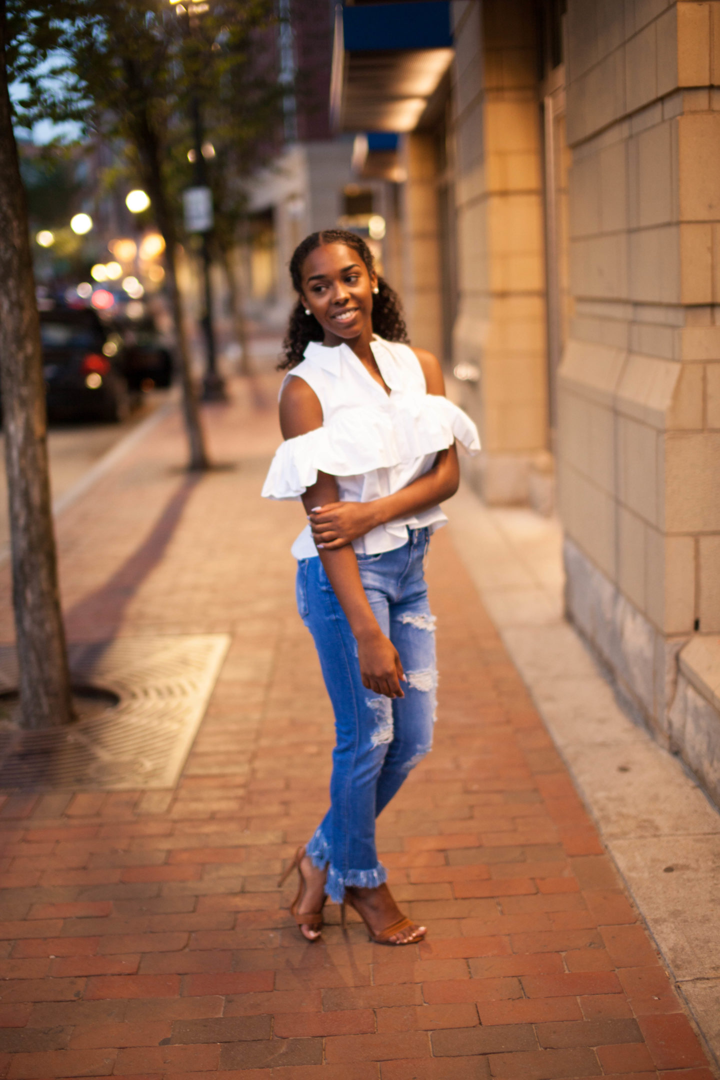 Zara Fringe Top and Zara Fringe Jean