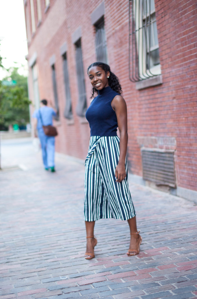 Zara Striped Culotte 