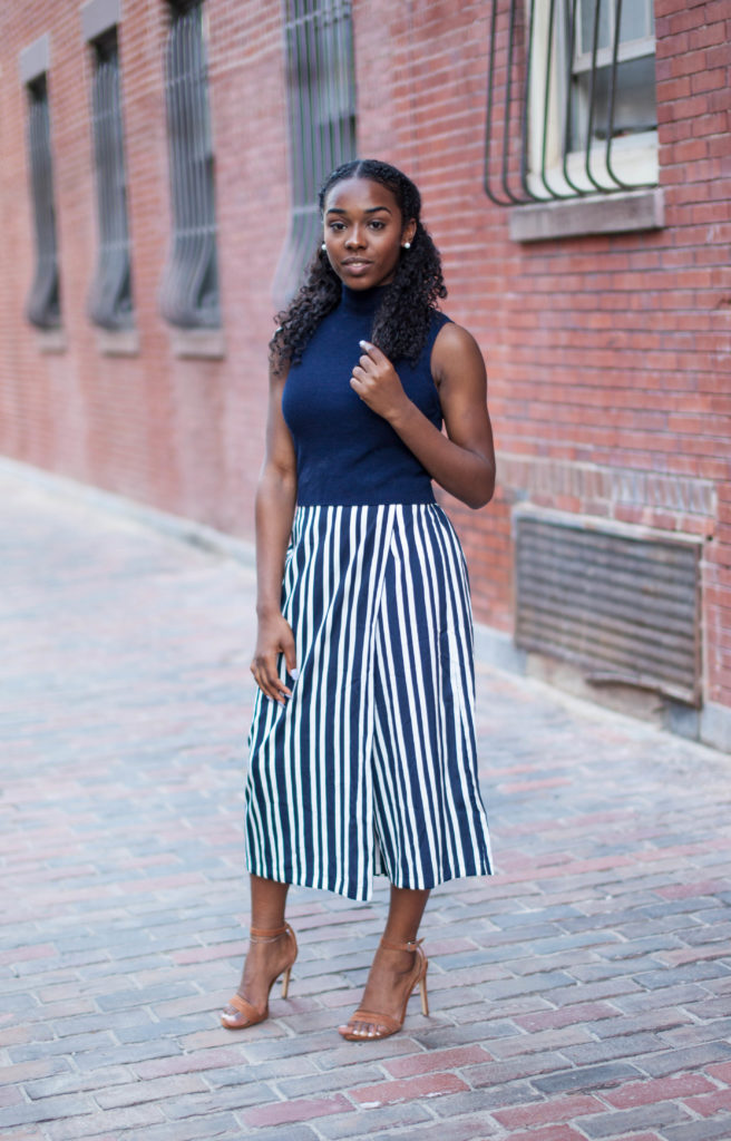 Zara Striped Culotte 