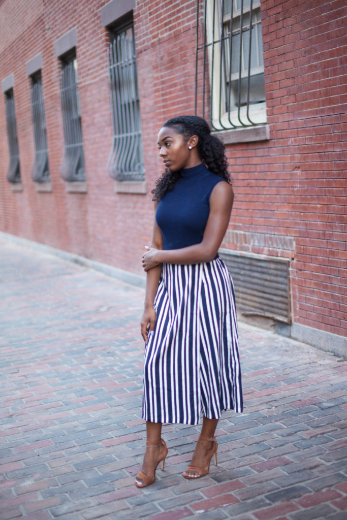Zara Striped Culotte 