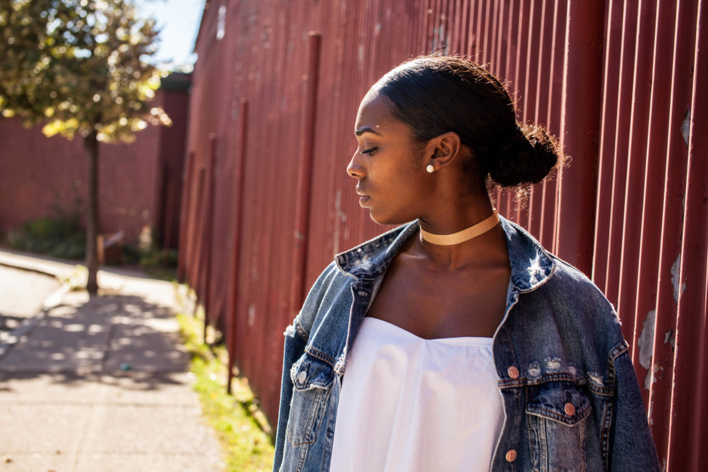 White After Labor Day / Zara Over Sized Denim Jacket 