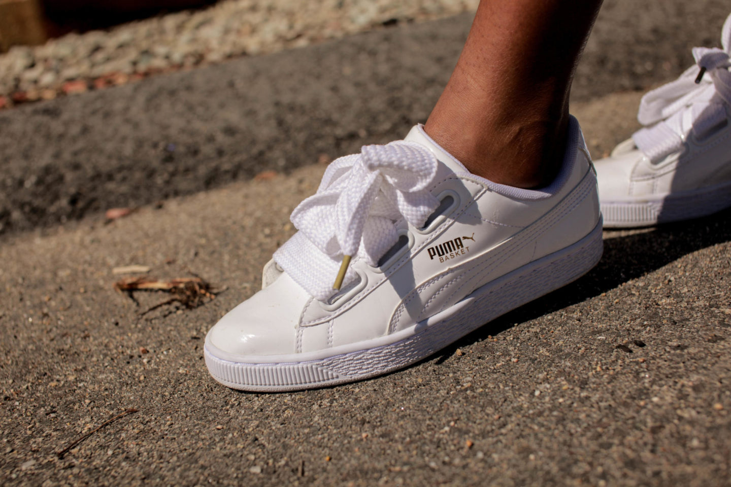 Puma Basket Heart - Casual Spring Outfit